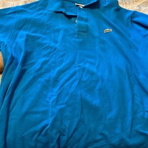 Men’s blue Lacoste polo
